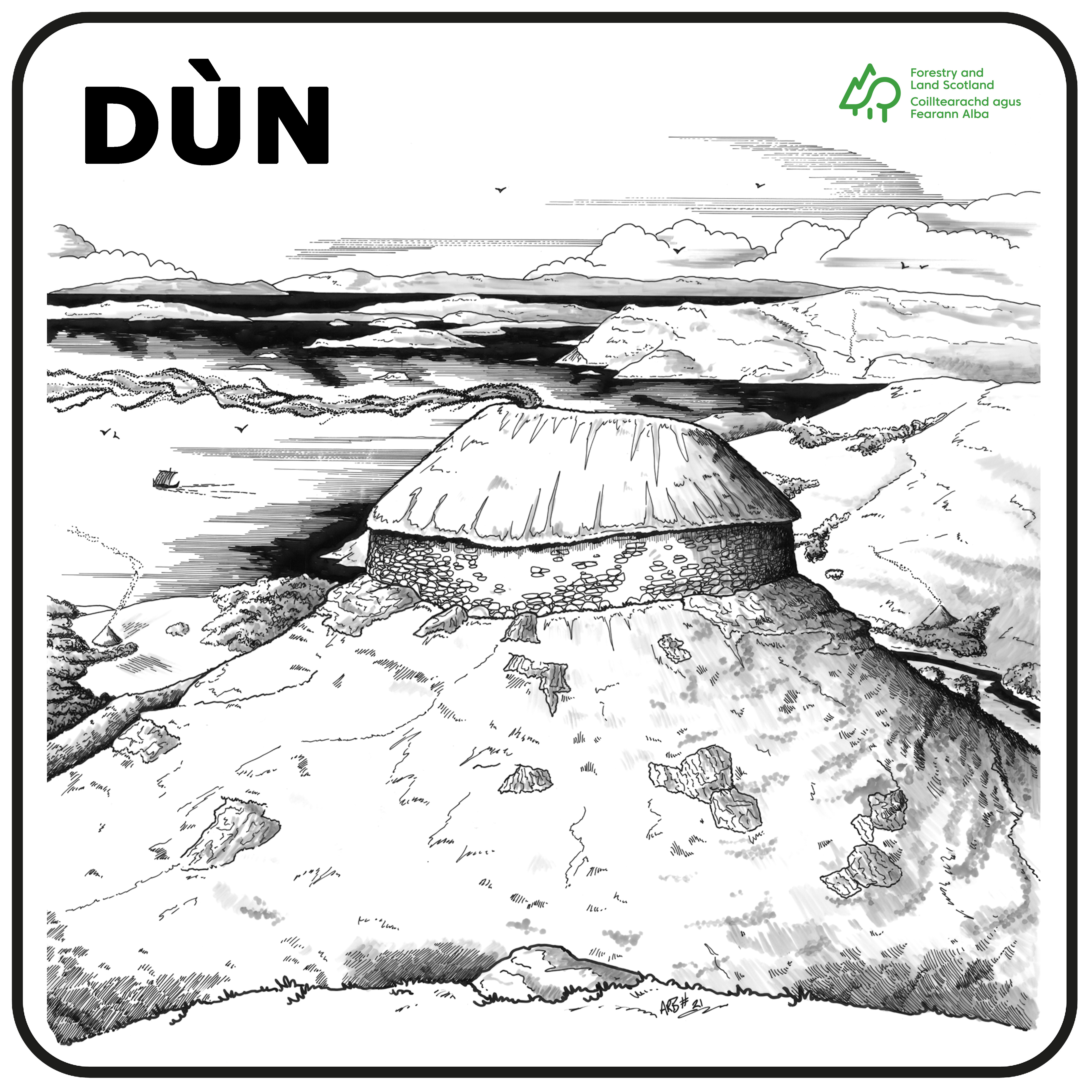 Castle Dounie sketch